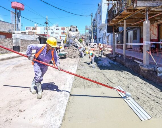 Financiadas por Provincia: avanzan las obras de reurbanización en el barrio Presidente Sarmiento de Morón