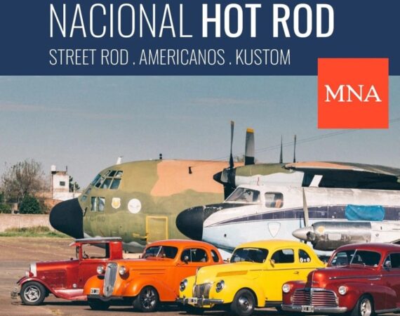 Aviones y autos en el MNA de Morón: llega el Nacional Hot Rod con música y food trucks